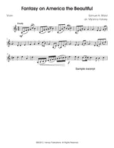 Fantasy on 'America the Beautiful' for Solo Violin - PDF Download